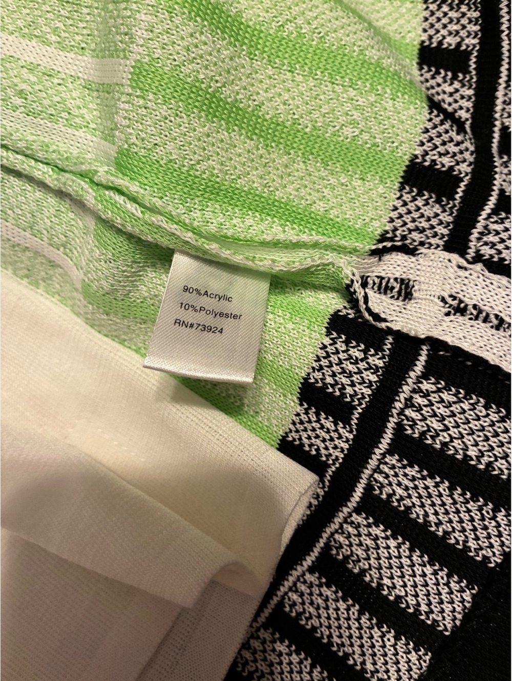 Ming Wang 2-Piece Set Green White Striped Jacket Blazer & Tank Top Size L / M - Picture 4 of 6